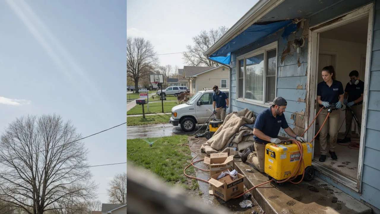Basement Flood Cleanup in Hewitt, WI near me